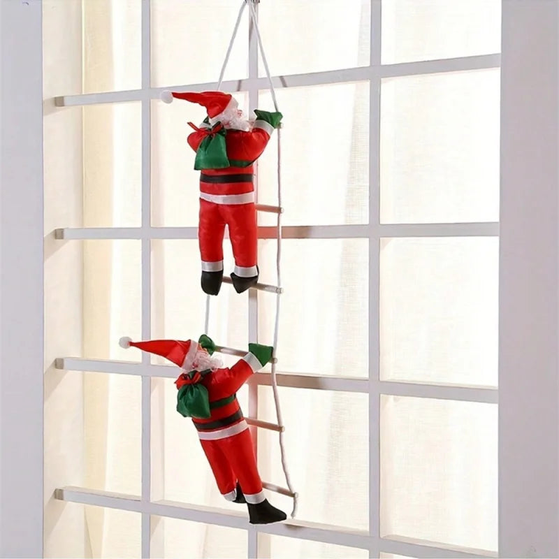 Santa Climbing Rope Plush