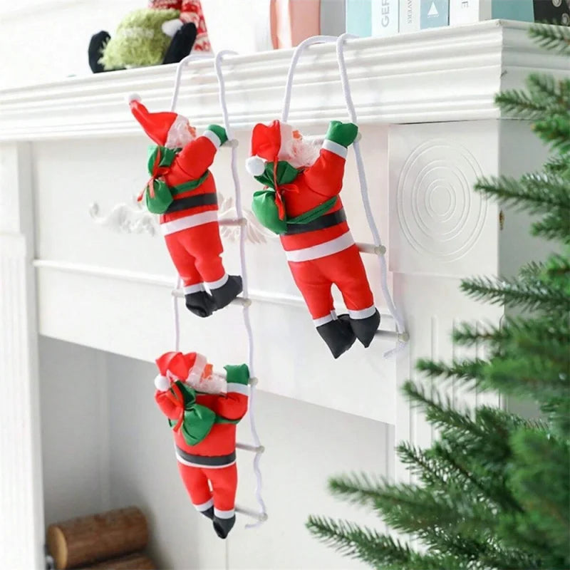 Santa Climbing Rope Plush