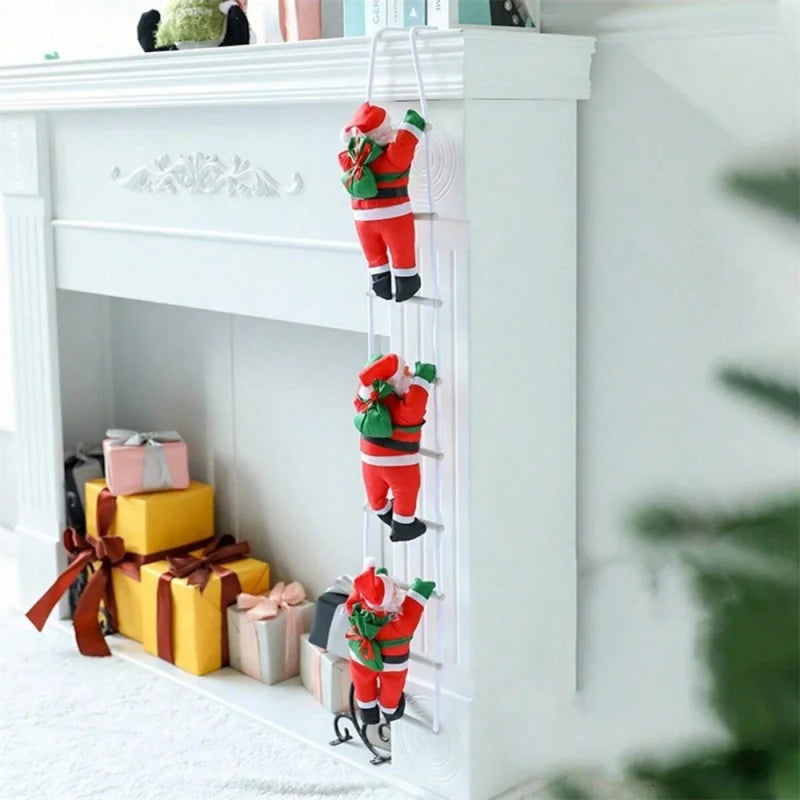 Santa Climbing Rope Plush